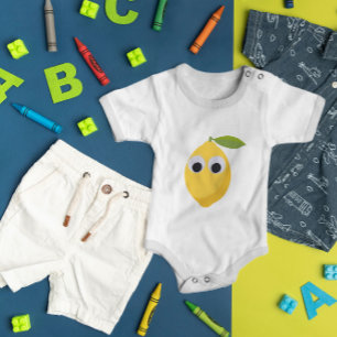 Lemon, söt frukt med googly ögon t shirt