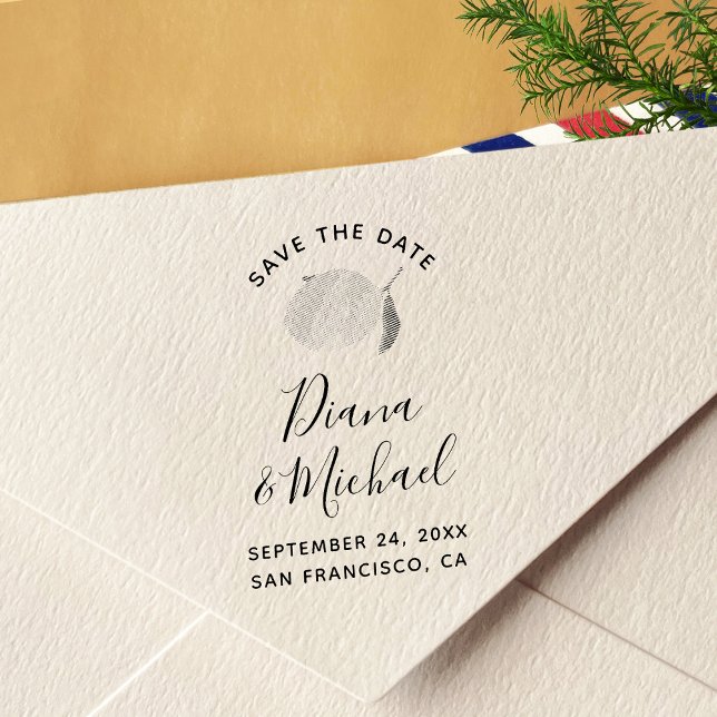 Lemon SPARAR DATE Calligraphy Självfärgande Stämpel (Skapare uppladdad)