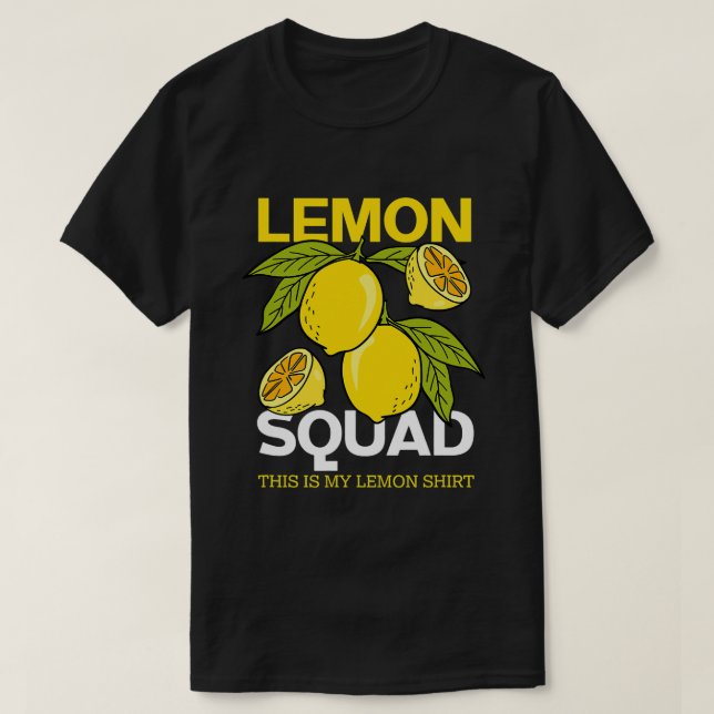 Lemon Squad Lemonade Summer Fruits Juice T Shirt (Design framsida)