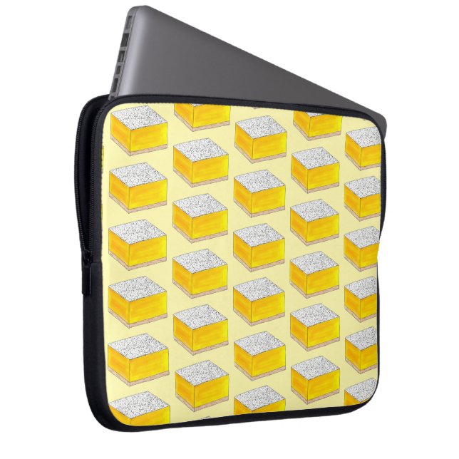 Lemon Square Pub Pastry Dessert Bake Sale Sweets Laptop Sleeve (Framsidan Höger)