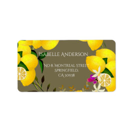 Lemon Squeeze Adressetikett