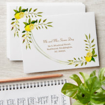 Lemon Squeeze-Bröllop-kuvert