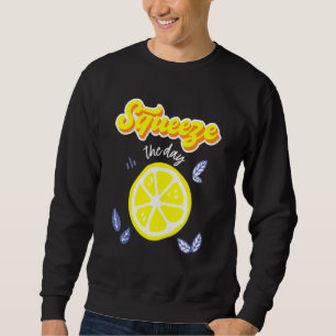 Lemon Squeeze Days Lemon Pulp Citrus Fruit Lång Ärmad Tröja