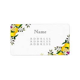 Lemon Squeeze Namn Adressetikett
