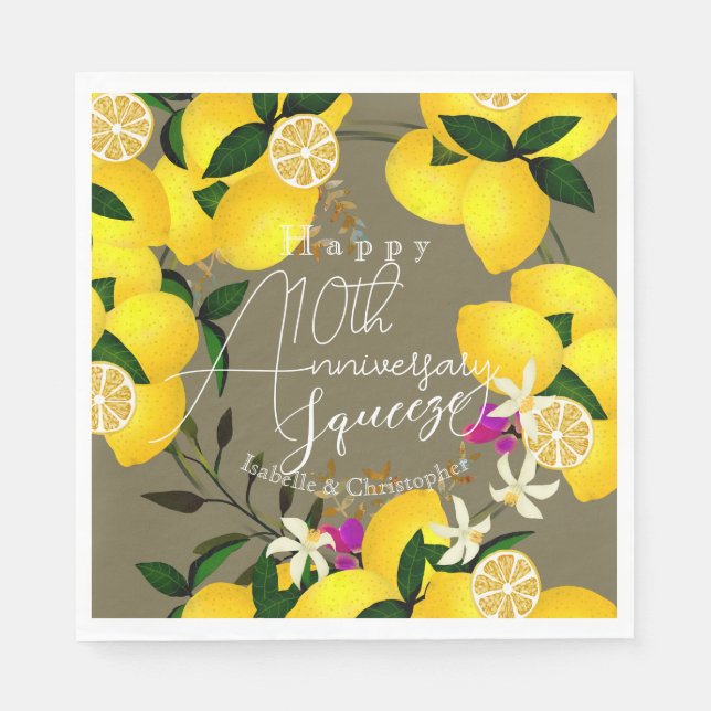 Lemon Squeeze Pappersservett (Framsidan)