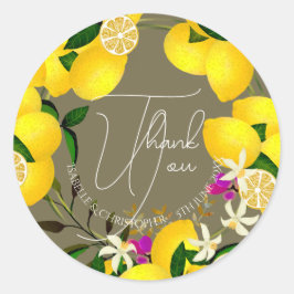 Lemon Squeeze Tack Sticker Runt Klistermärke