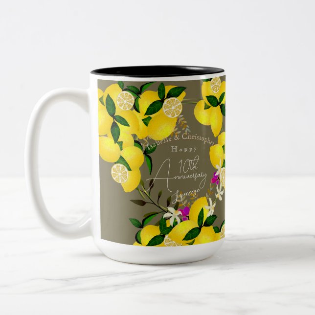 Lemon Squeeze Två-Tonad Mugg (Vänster)