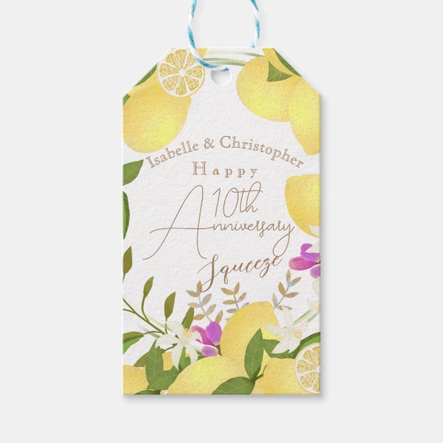 Lemon Squeeze White Presentetikett (Framsidan)