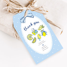 Lemon Squeeze You Baby Shower Favor Märken Presentetikett
