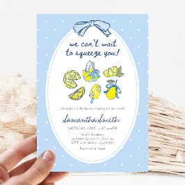 Lemon Squeeze You Baby Shower Inbjudningar