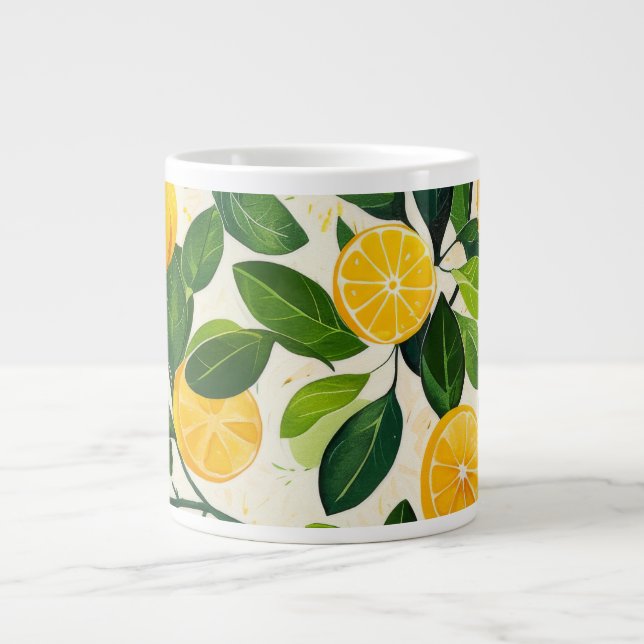 ’Lemon Stänk Coffee Mugg’ Jumbo Mugg (Framsidan)