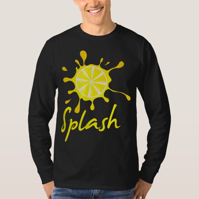 Lemon Stänk Sommar Fruit Drink Lemonade T Shirt (Framsida)