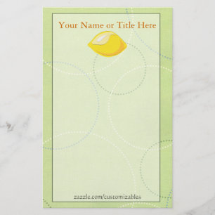 Lemon Stationery Brevpapper