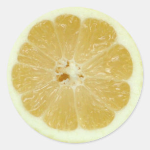 Lemon Stickers Runt Klistermärke