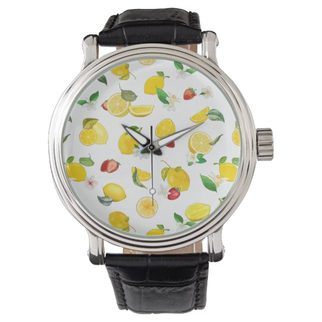 Lemon & Strawberry 2 Armbandsur (Framsida)