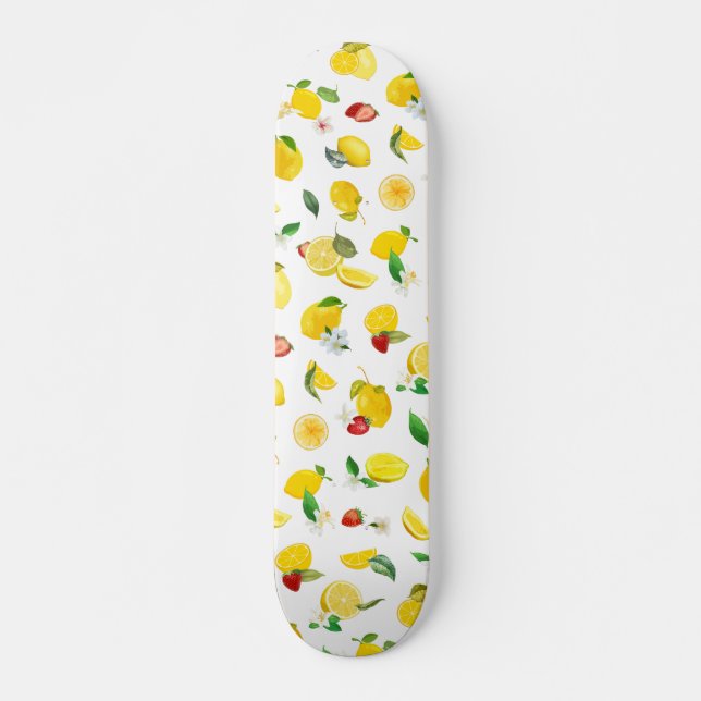 Lemon & Strawberry 2 Mini Skateboard Bräda 18,5 Cm (Framsida)