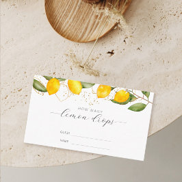 Lemon Summer Hur Många Lemon Drops Spel Tilläggskort