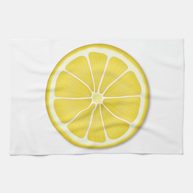 Lemon Summer Stänk Kökshandduk (Horisontell)