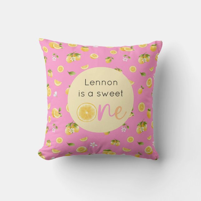 Lemon Sweet en Birthday Kudde (Framsida)