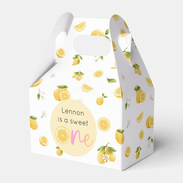 Lemon Sweet en Birthday Presentaskar (Framsidan Sidan)