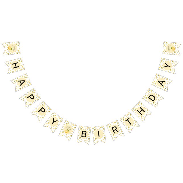 Lemon Sweet One 1st Birthday Vimplar (Alla)