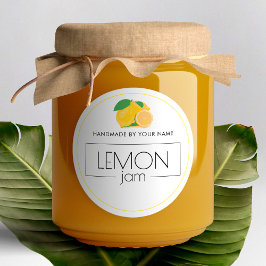 Lemon Sylt Small Product Label Stickers Runt Klistermärke