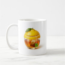 Lemon tea glass Mug - Minimal kitchen design