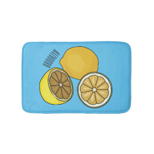 Lemon tecknad illustration badrumsmatta