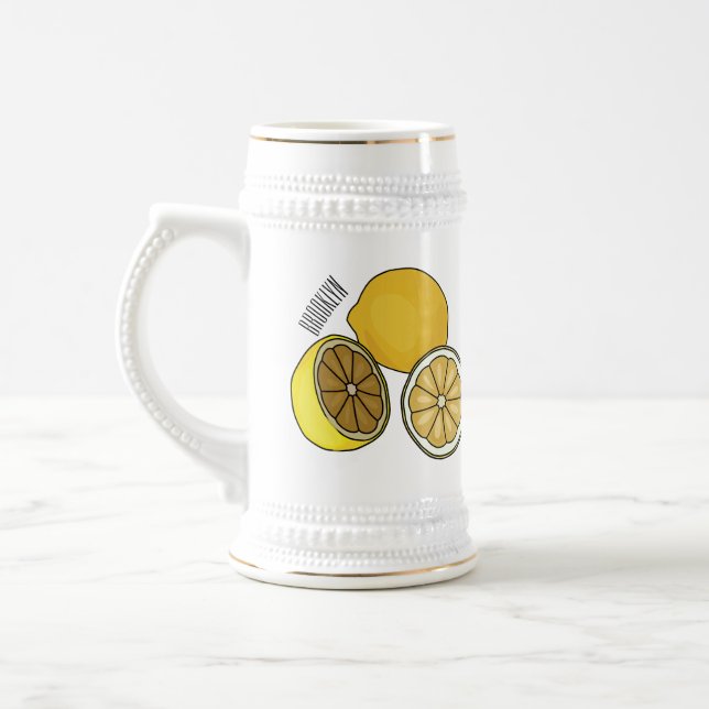 Lemon tecknad illustration sejdel (Vänster)