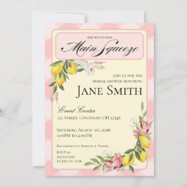 Lemon Themed Bridal Shower Invitation Inbjudningar