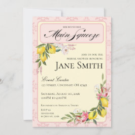 Lemon Themed Bridal Shower Invitation Inbjudningar