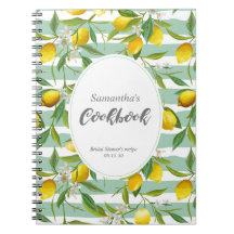 Lemon themed, personlig bok,