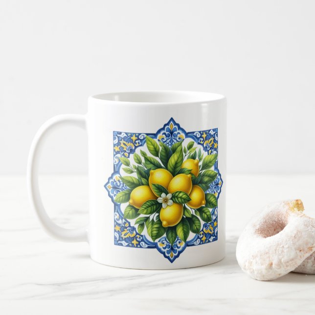 Lemon Tile Kaffemugg (Med munk)