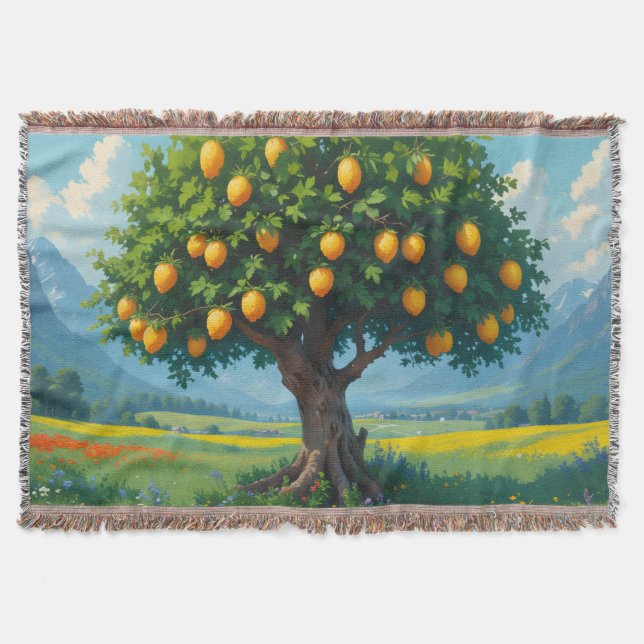 Lemon Träd Filt (Framsidan)
