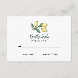 Lemon Träd Gren | BRÖLLOP OSA Kort