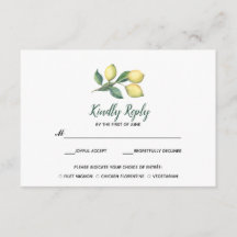 Lemon Träd Gren | Bröllop OSA med måltid