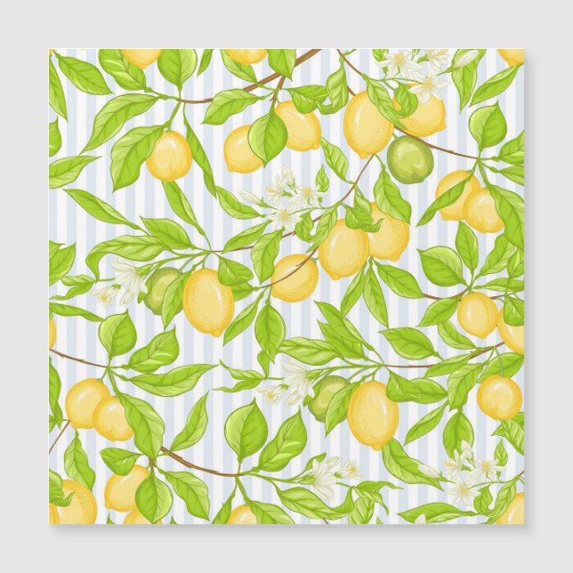 Lemon Träd Gren: Stripe, sjölöst Mönster (Framsida)