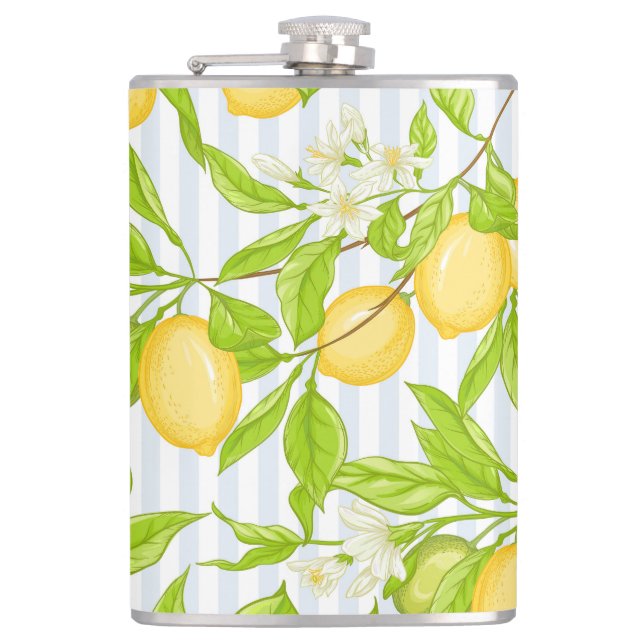 Lemon Träd Gren: Stripe, sjölöst Mönster Fickplunta (Framsidan)