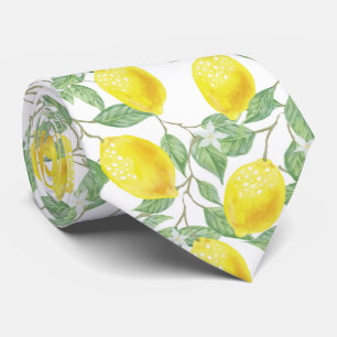 Lemon Träd Mönster Slips