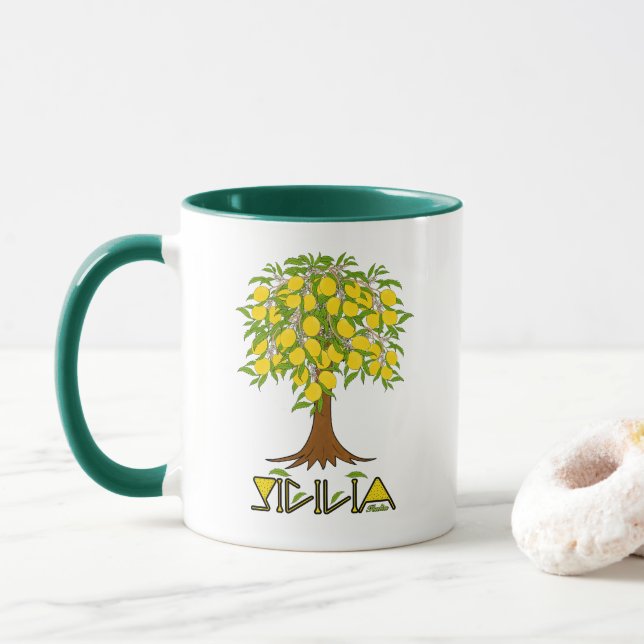 Lemon träd mugg (Med munk)