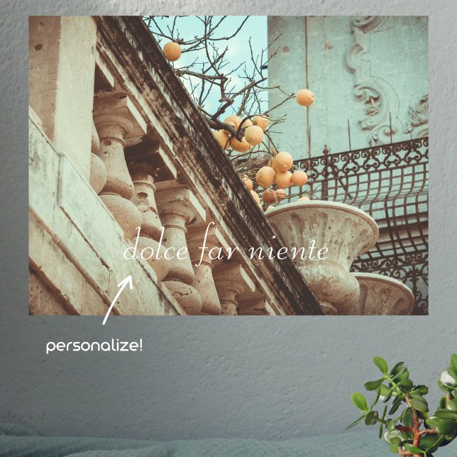 Lemon Träd och Gamla byggnad Poster (Skapare uppladdad)