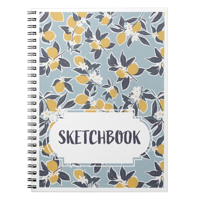 Lemon träd Sketchbook Anteckningsbok (Framsidan)