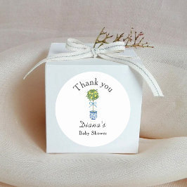 Lemon Tree Baby Shower Runt Klistermärke