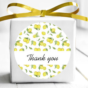 Lemon Tree Baby Shower Tack Runt Klistermärke