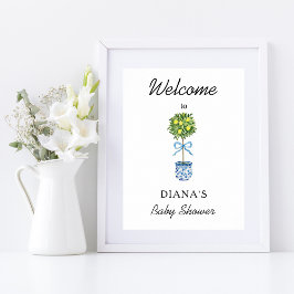 Lemon Tree Baby Shower Välkomstskylt Poster