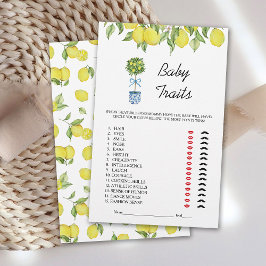 Lemon Tree Baby Traits-spel