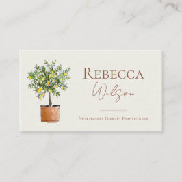 Lemon Tree Business Card Nutrional Therapist Visitkort