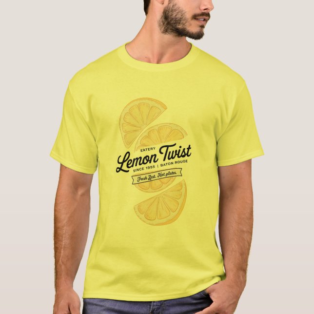 Lemon Twist Eatery T Shirt (Framsida)