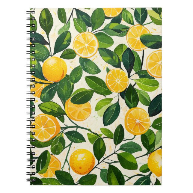 "Lemon Twist Notebook" Anteckningsbok (Framsidan)