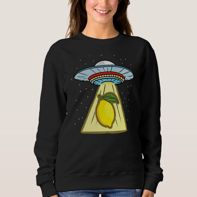 Lemon Ufo Abduction Lemon T Shirt (Framsida)